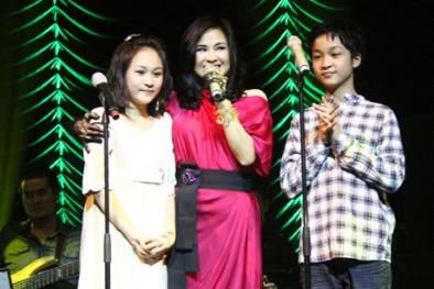 Quốc Trung ngăn cản con trai biểu diễn cùng Thanh Lam